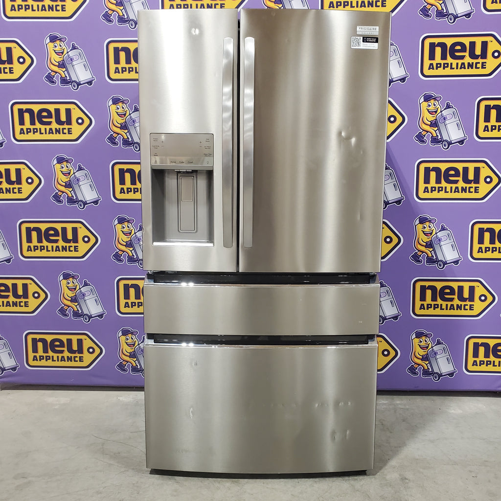 Pictures of Frigidaire Gallery 22 Cu. Ft. 4-Door Counter-depth French Door Refrigerator with Ice Maker (Fingerprint Resistant Stainless Steel) ENERGY STAR 20SD142 - GRMC2273CF - Scratch & Dent (Moderate) - Neu Appliance Outlet - Discount Appliance Outlet in Austin, Tx