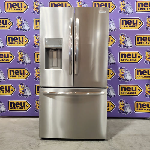 Frigidaire 27.8-cu ft ENERGY STAR French Door Refrigerator with Dual Ice Maker in Fingerprint Resistant Stainless Steel - 3SD745 - GRFS2853AF - Scratch & Dent (Minor)