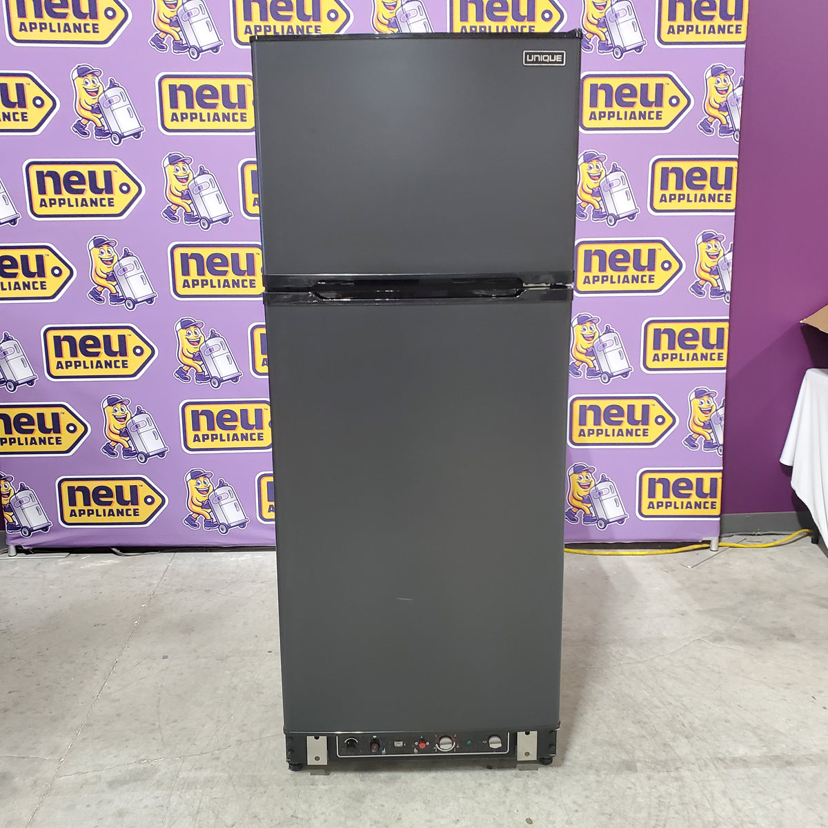 Unique Off-Grid 27 in. 14 cu. ft. Propane Top Freezer Refrigerator in Black UGP-14C - Open Box