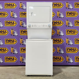 Pictures of Frigidaire Electric Washer/Dryer Laundry Center - 3.9 Cu. Ft Washer and 5.5 Cu. Ft. Dryer FLCE7522AW - Scratch & Dent (Minor) - Neu Appliance Outlet - Discount Appliance Outlet in Austin, Tx