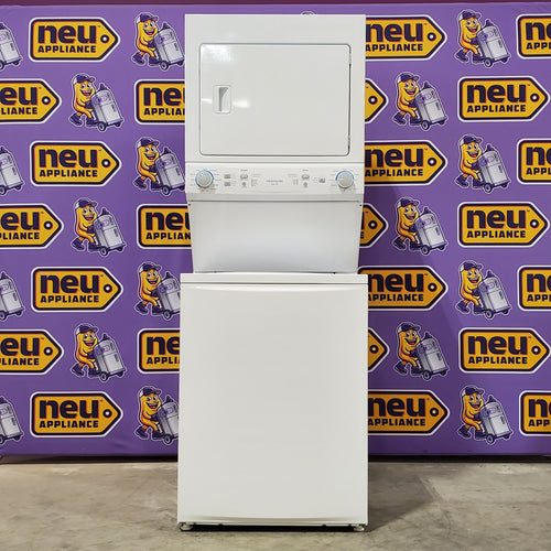 Pictures of Frigidaire Electric Washer/Dryer Laundry Center - 3.9 Cu. Ft Washer and 5.5 Cu. Ft. Dryer FLCE7522AW - Scratch & Dent (Minor) - Neu Appliance Outlet - Discount Appliance Outlet in Austin, Tx