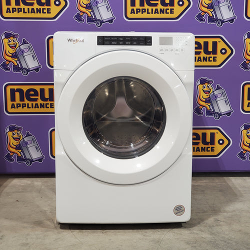 Whirlpool White Closet Depth Front Load 4.3 Cu. Ft. Washer with Intuitive Controls and Single Load Dispenser WFW560CHW - Scratch and Dent (Minor)