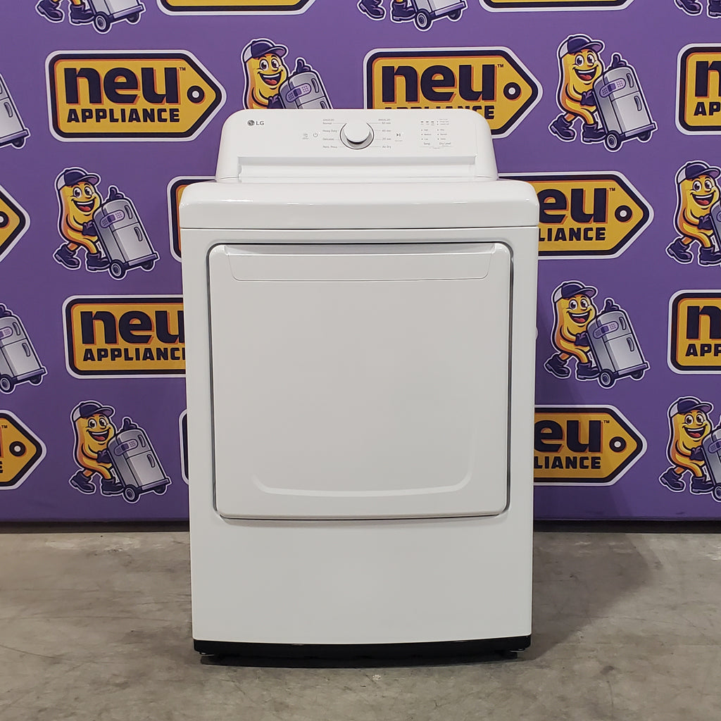 Pictures of LG 7.3 Cu. Ft. Electric Rear Control Ultra Large Capacity Dryer in White with Sensor Dry 3SD716 - DLE6100W - Open Box - Neu Appliance Outlet - Discount Appliance Outlet in Austin, Tx