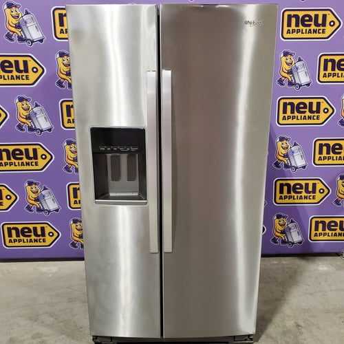Whirlpool Fingerprint-Resistant Stainless Steel 28.49 cu. ft. Side by Side Refrigerator with In Door Ice and Water Dispenser 251311SD940 - WRS588FIHZ - Scratch & Dent (Moderate)