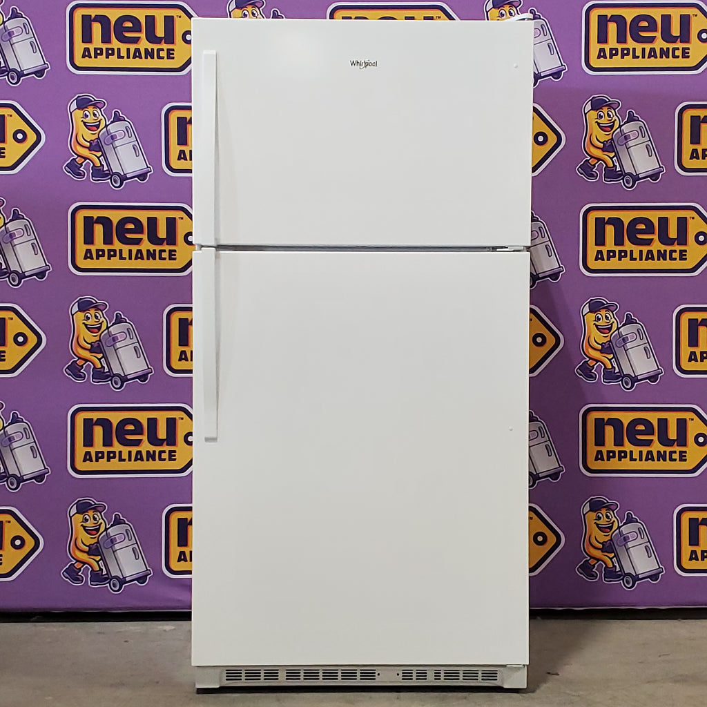 Pictures of Whirlpool 33" Wide Top Freezer 20.5 cu ft Refrigerator with Ice Maker and Frameless Glass Shelves and Flexi-Slide Bin 3SD865 - WRT311FZDW - Open Box - Neu Appliance Outlet - Discount Appliance Outlet in Austin, Tx