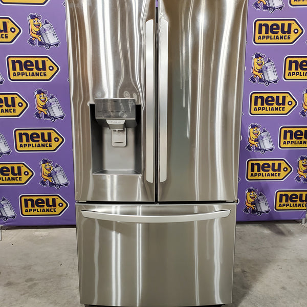 LG 28 cu. ft. 3 Door French Door, Ice and Water with Single Ice Maker in Printproof Stainless Steel 4SD144 - LRFS28XBS - Scratch & Dent (Minor)