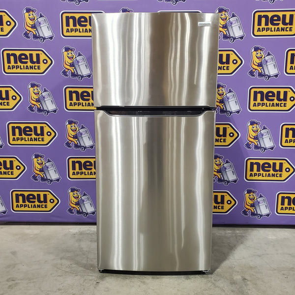 Frigidaire 18 Cu. Ft. Garage Ready Top Freezer Refrigerator in Stainless Steel 20SD150 - FFHI1835VS - Scratch & Dent (Major)