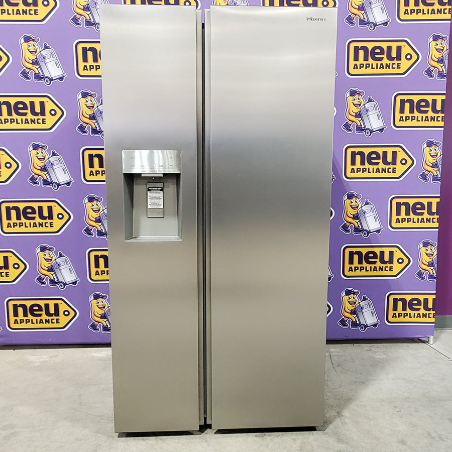 Hisense 29.1 cu. ft. Standard Depth Side by Side Refrigerator Stainless Steel 22SD021 - HRS290P5FSE - Open Box