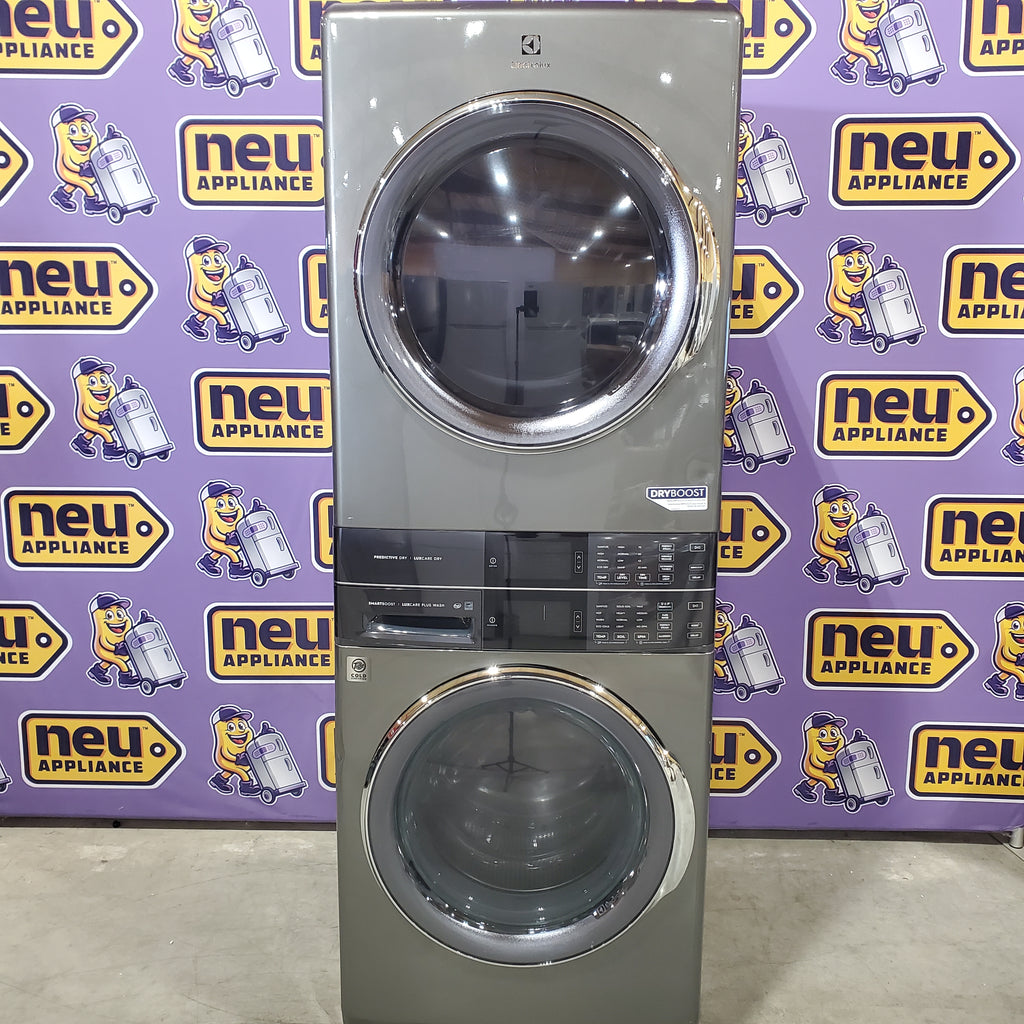 Pictures of Electrolux Titanium 600 Series Laundry Tower Single Unit 4.5 cu ft Washer & 8 cu ft Electric Dryer 25136SD612 - ELTE7600AT - Scratch & Dent (Minor) - Neu Appliance Outlet - Discount Appliance Outlet in Austin, Tx