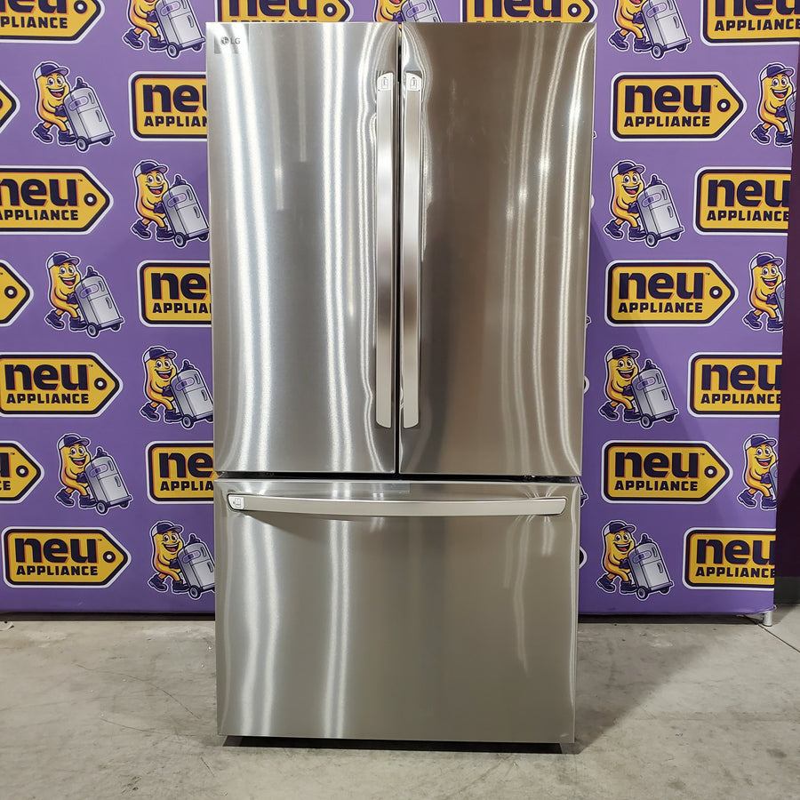 LG 27 cu. ft. Smart Counter-Depth MAX™ French Door Refrigerator with Linear Cooling™ and Internal Water Dispenser 21SD005 - LRFLC2706S - Open Box