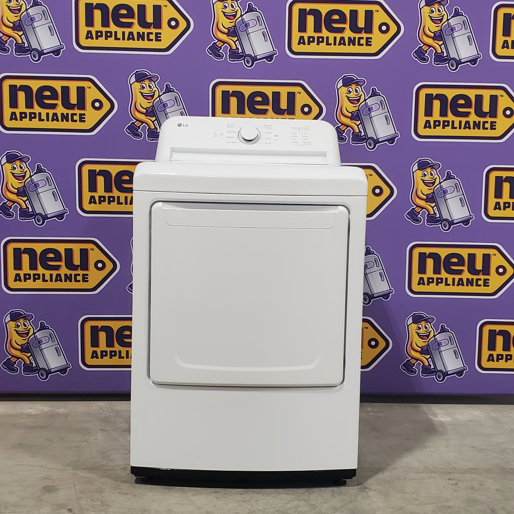 Pictures of LG Ultra Large Capacity Top Load 4.1 Cu. Ft. Washer with Agitator and Deep Fill WT6105CW - New and LG Ultra Large Capacity Electric 7.3 Cu. Ft. Dryer with Sensor Dry Technology DLE6100W - Open Box - Neu Appliance Outlet - Discount Appliance Outlet in Austin, Tx