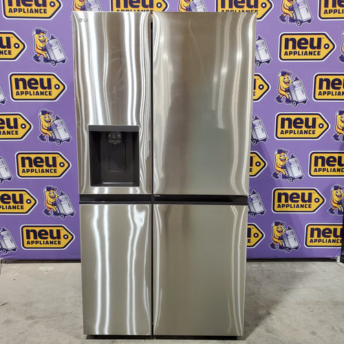 LG Door in Door 27.12-cu ft Standard-Depth 36-in Wide Side-by-Side Refrigerator with Ice Maker, Water and Ice Dispenser in PrintProof Stainless Steel 7SD369 -