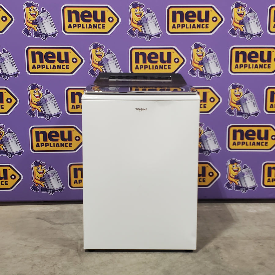 Whirlpool 5.2 - 5.3 cu. ft. Top Load Washer with 2 in 1 Removable Agitator and Load & Go™ Dispenser WTW8127LW - Scratch & Dent (Moderate)