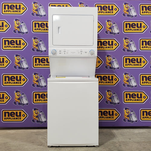 Pictures of Frigidaire Electric Washer/Dryer Laundry Center - 3.9 Cu. Ft Washer and 5.5 Cu. Ft. Dryer FLCE7522AW - Scratch & Dent (Minor) - Neu Appliance Outlet - Discount Appliance Outlet in Austin, Tx