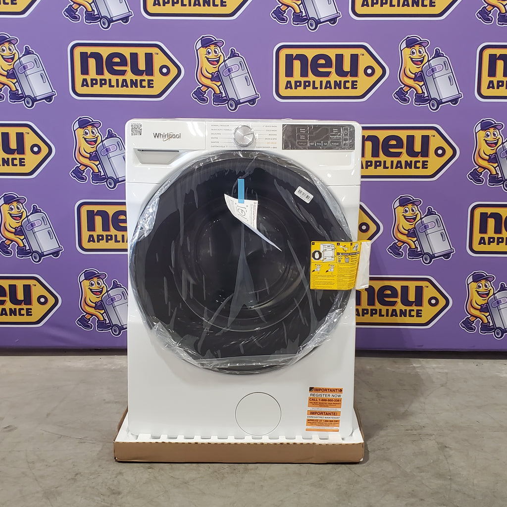 Pictures of Whirlpool 4.5 cu. ft. Smart Front Load ENERGY STAR® Washer with FreshFlow™ Vent System WFW5720RW - New in Box and Whirlpool 7.4 cu. ft. Smart Front Load ENERGY STAR® Electric Dryer with Wrinkle Shield™ Option WED5720RW - Open Box - Neu Appliance Outlet - Discount Appliance Outlet in Austin, Tx
