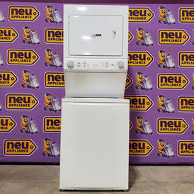 Frigidaire Electric Long Vent Stacked Laundry Center - 3.9 Cu. Ft Washer and 5.5 Cu. Ft. Dryer 4SD482 - FLCE7523AW - Scratch & Dent (Minor)