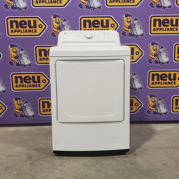LG 7.3 Cu. Ft.  Electric Rear Control Ultra Large Capacity Dryer in White with Sensor Dry 1CR04180 - DLE6100W - Certified Refurbished