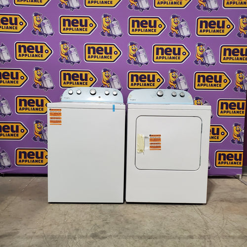 Whirlpool Top Load 3.5 Cu. Ft. Washer with Deep Water Wash Option WTW4816FW - Scratch & Dent (Minor) and Whirlpool Vented 7.0 Cu. Ft. Electric Dryer 16046 - WED4815EW - Scratch & Dent (Minor)