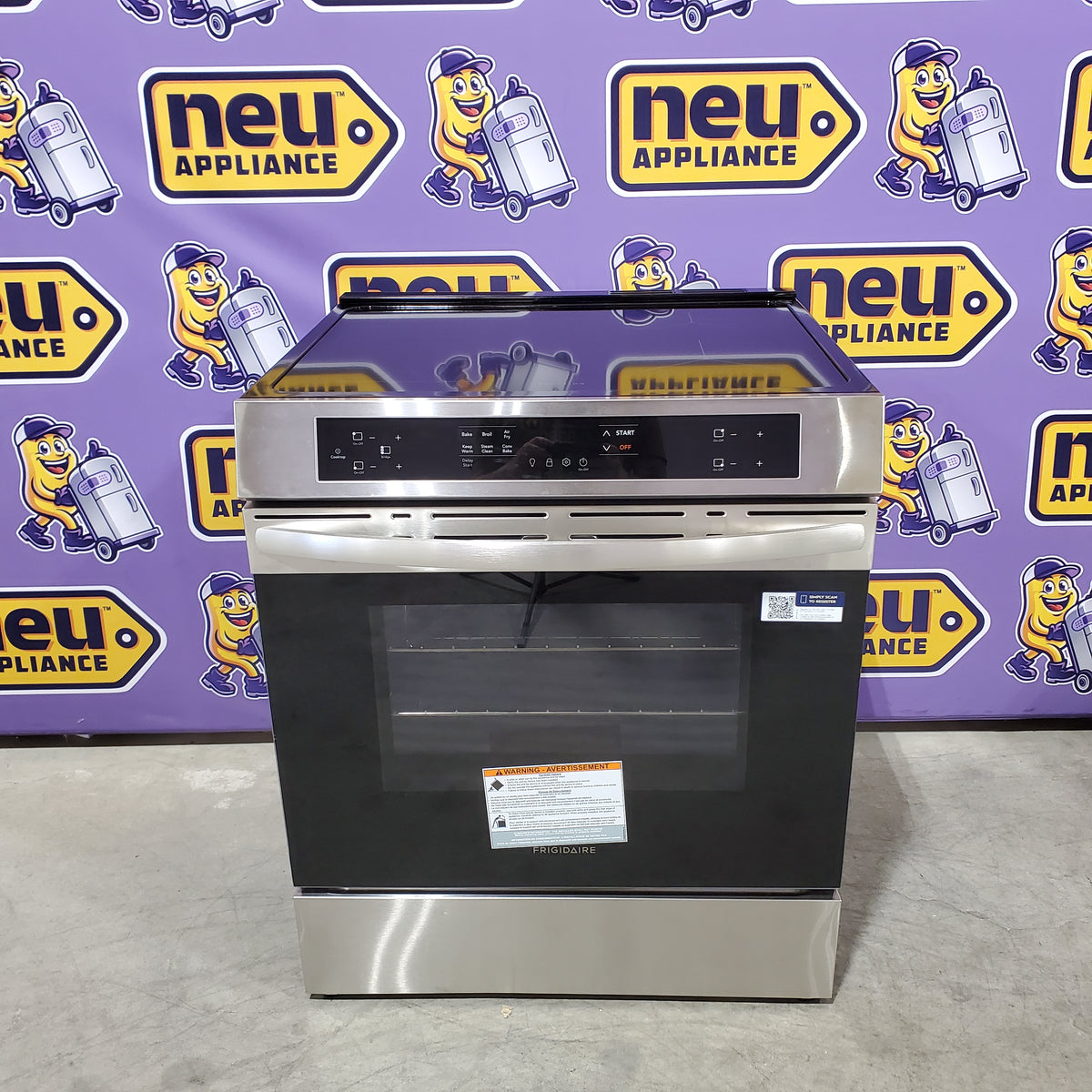 Frigidaire 4 Burners 5.3-cu ft, Air Fry Convection Oven Slide-In Single Induction Range in Stainless Steel 3SD1036 - FCFI3082BS - Scratch & Dent (Minor)