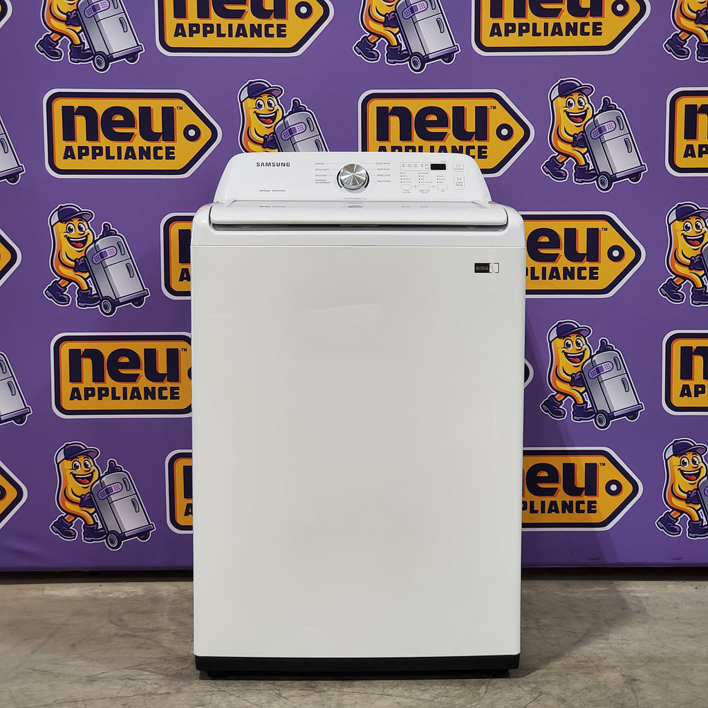 Pictures of Samsung 4.5 cu. ft. Top Load Washer with Vibration Reduction Technology+ in White WA45T3200AW - Certified Refurbished - Neu Appliance Outlet - Discount Appliance Outlet in Austin, Tx