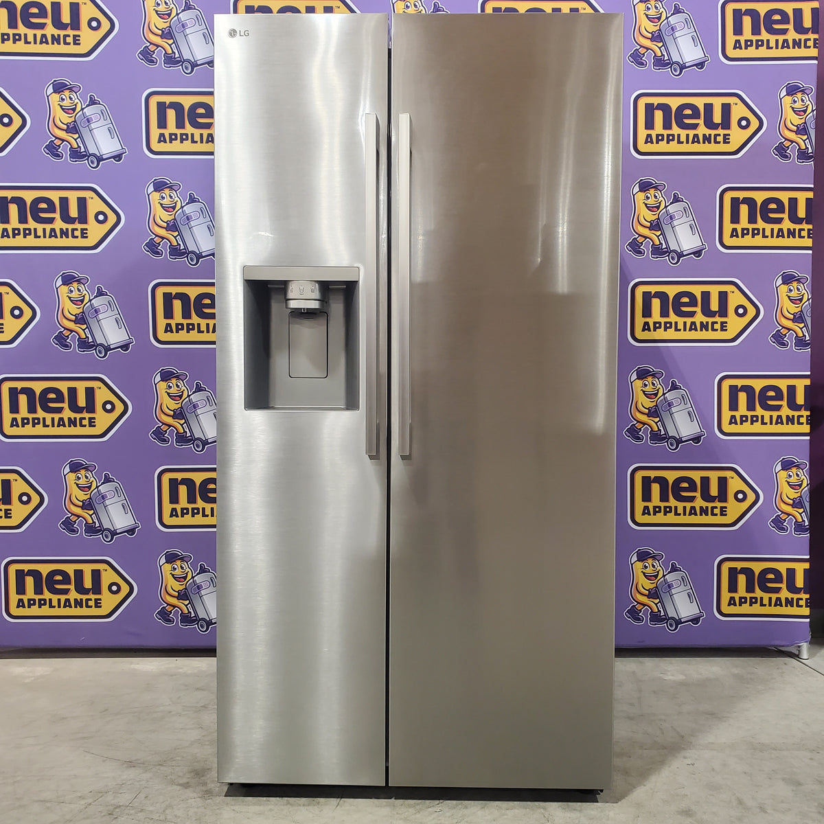 LG 27 cu. ft. Smart Side-by-Side Refrigerator with Smooth Touch Ice & Water Dispenser 3SD664 - LL27T3530S - Open Box