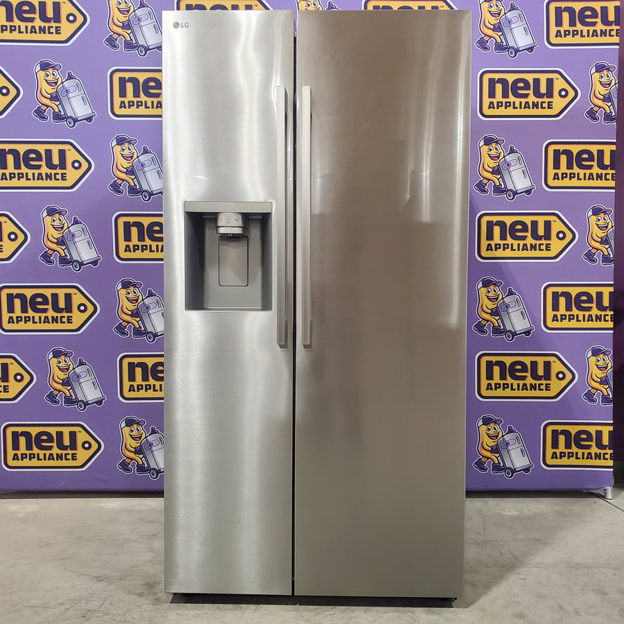 LG 27 cu. ft. Smart Side-by-Side Refrigerator with Smooth Touch Ice & Water Dispenser 3SD664 - LL27T3530S - Open Box