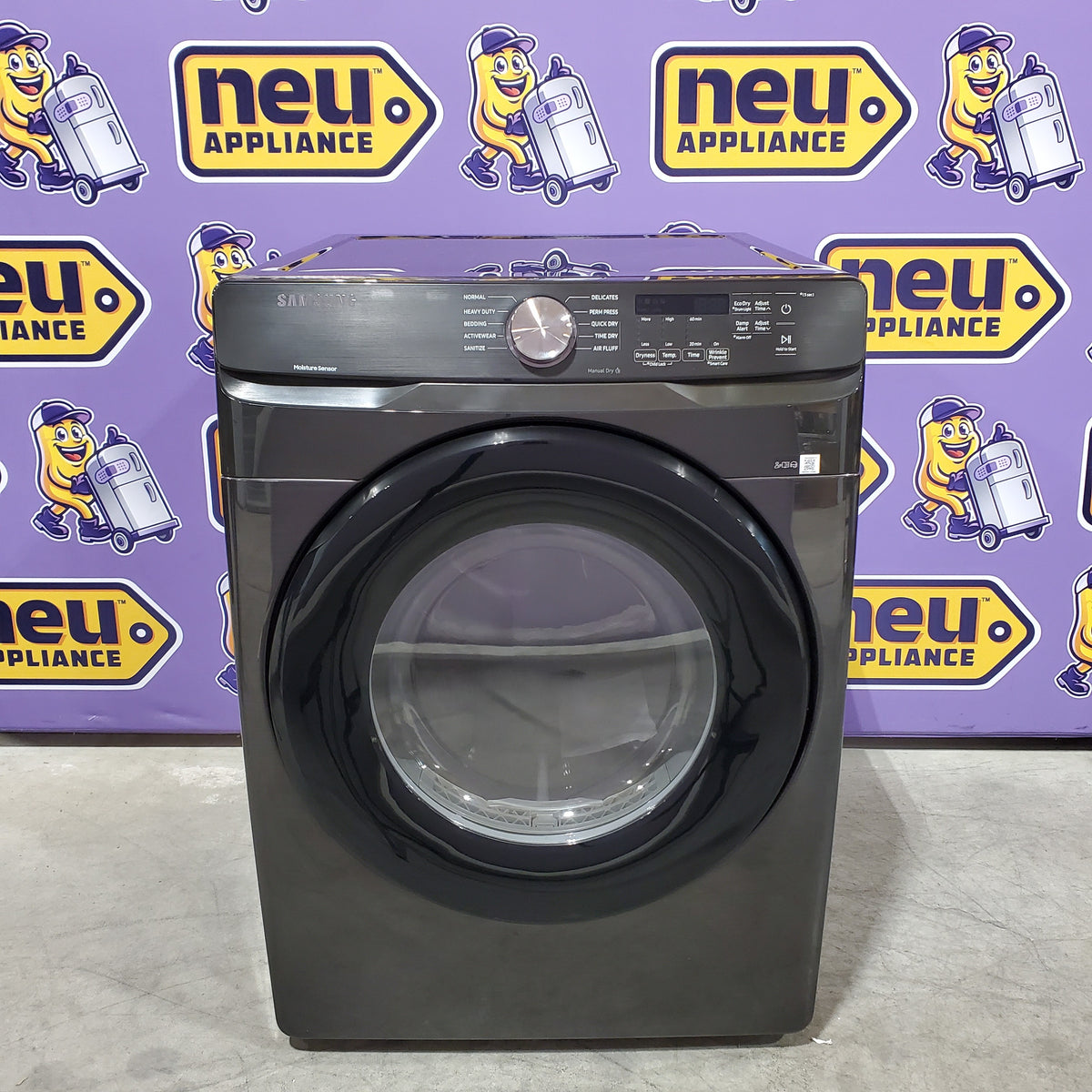 Samsung Frontload Brushed Black7.5 Cu. Ft.  Electric Dryer with Sensor Dry 22132SD148 - DVE45T6000V - Scratch & Dent (Moderate)