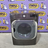 LG Black Steel 9.0 cu. ft. Mega Capacity Smart Wi-fi Enabled Front Load Gas Dryer with TurboSteam™ and Built-In Intelligence DLGX8901B - Scratch & Dent (Minor)