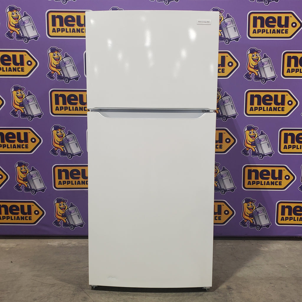 Pictures of Frigidaire 30 in. Width 18.3 cu. ft. Top Freezer Refrigerator with EvenTemp Cooling System in White 3SD1049 - FFTR1835VW - Scratch & Dent (Moderate) - Neu Appliance Outlet - Discount Appliance Outlet in Austin, Tx