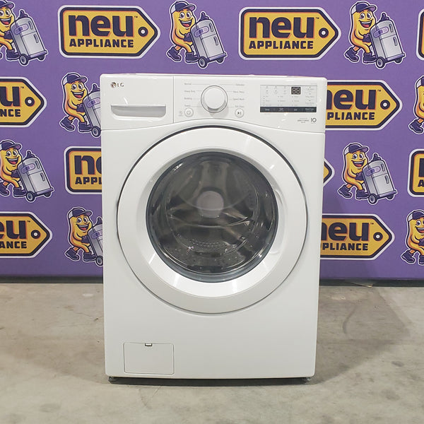 LG 4.5-cu ft High Efficiency Stackable Front-Load Washer (White) ENERGY STAR WM3400CW - Scratch and Dent (Minor)