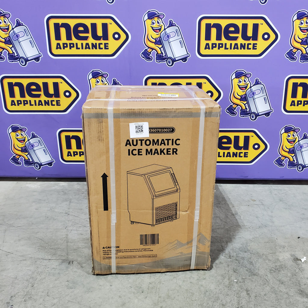 COWSAR 80-lb Ice Per day Cubed Ice Maker in Stainless Steel 25137SD734 - 58036RCI0-STEEL - New in Box