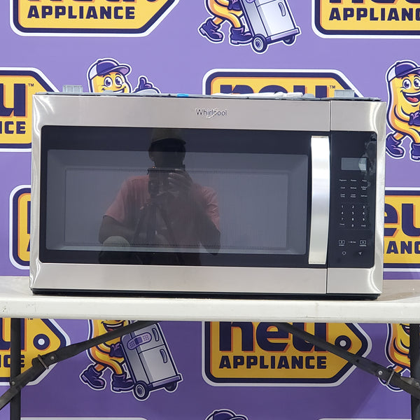 Whirlpool Hood Combination 1.7 Cu. Ft. Microwave with Electronic Touch Controls and Dishwasher Safe Turntable Plate WMH31017HS - Scratch and Dent (Minor)