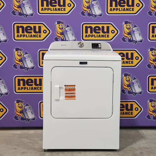 Maytag 7.0 cu ft Electric Dryer with Moisture Sensing and Quick Dry Cycle MED6200KW - Scratch & Dent (Minor)
