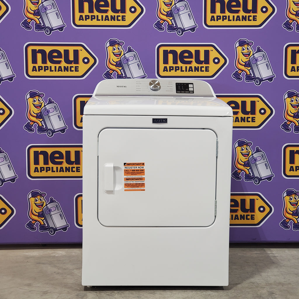 Pictures of Maytag 7.0 cu ft Electric Dryer with Moisture Sensing and Quick Dry Cycle MED6200KW - Scratch & Dent (Minor) - Neu Appliance Outlet - Discount Appliance Outlet in Austin, Tx