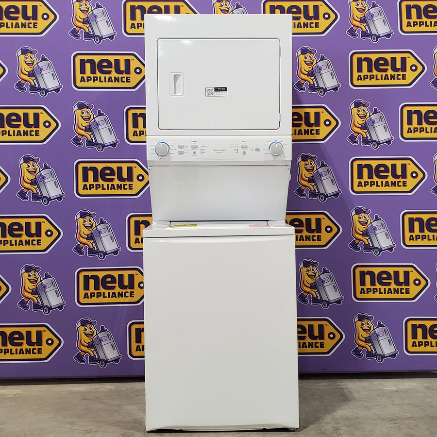 Frigidaire Electric Washer/Dryer Laundry Center - 3.9 Cu. Ft Washer and 5.5 Cu. Ft. Dryer FLCE7522AW - Scratch & Dent (Moderate)
