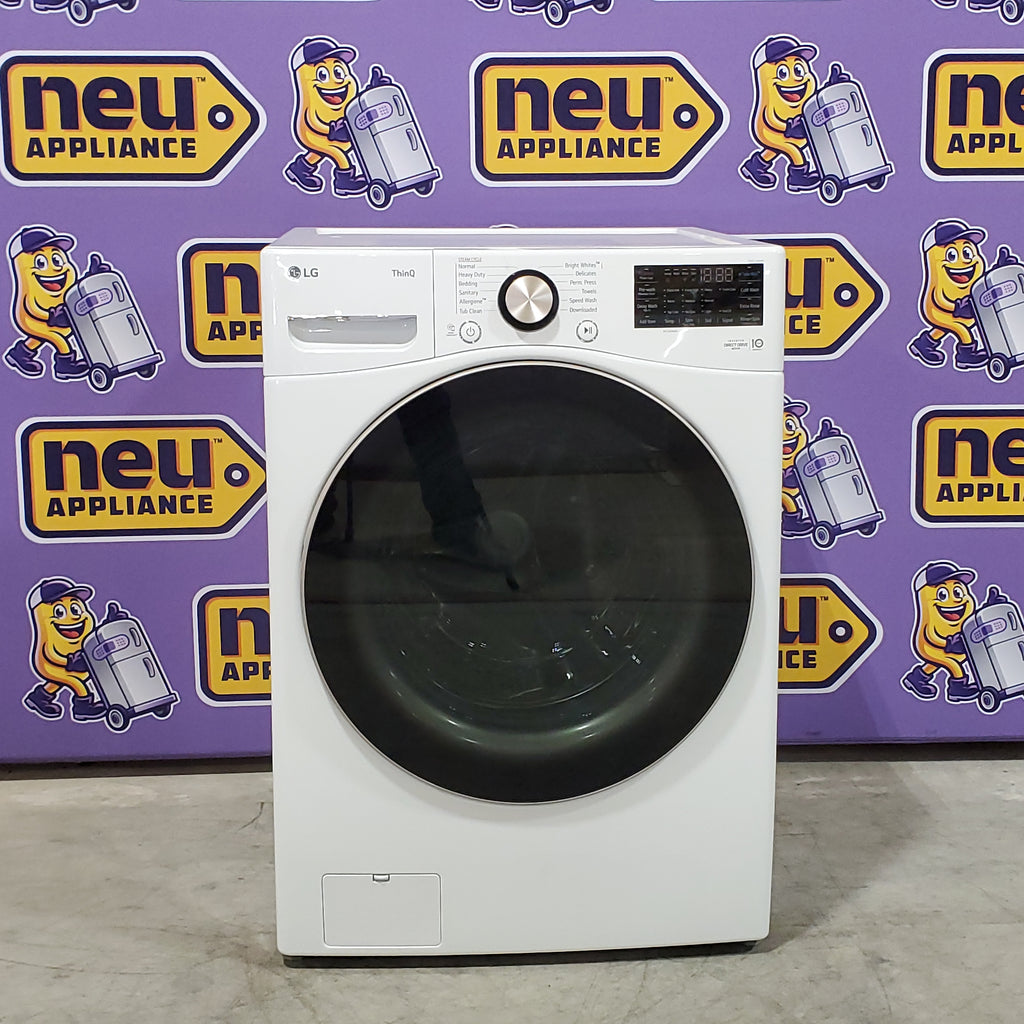 Pictures of LG 4.5 cu. ft. Front Load Washer with Steam and Built-In Intelligence in White WM4000HWA - Open Box - Neu Appliance Outlet - Discount Appliance Outlet in Austin, Tx