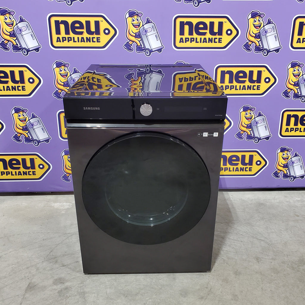 Pictures of Samsung 7.6 Cu. Ft. Stackable Smart Electric Dryer with Steam and Super Speed Dry in Brushed Black 31131SD60 - DVE53BB8700V - Scratch & Dent (Moderate) - Neu Appliance Outlet - Discount Appliance Outlet in Austin, Tx