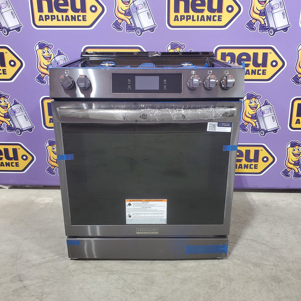 Frigidaire Gallery Black Stainless Steel Gas 30 Inch 6 Cu. Ft. Range with 15+ Ways to Cook 20531SD483 - GCFG3060BD - Scratch and Dent (Minor)