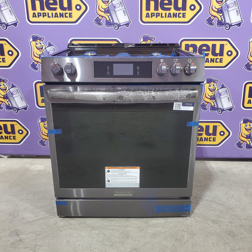 Frigidaire Gallery Black Stainless Steel Gas 30 Inch 6 Cu. Ft. Range with 15+ Ways to Cook 20531SD483 - GCFG3060BD - Scratch and Dent (Minor)