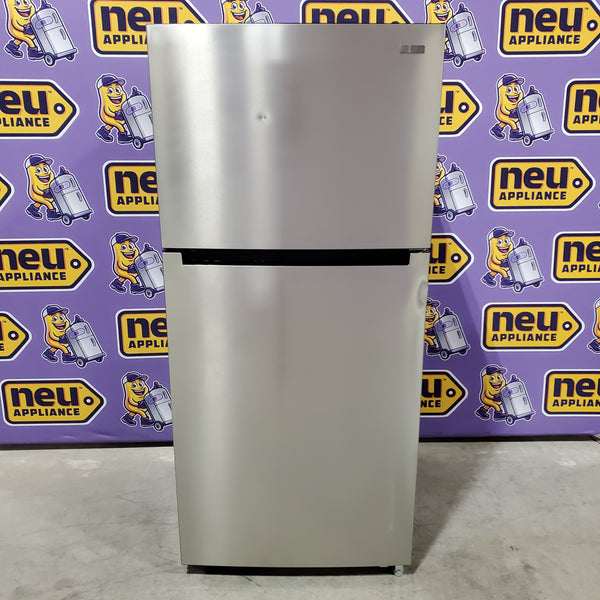 Vissani 18.1 cu. ft. Top Freezer Refrigerator in Fingerprint Resistant Stainless Steel Look, Garage Ready 251312SD972 - MDTF18SSR5 - Scratch & Dent (Moderate)