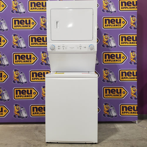 Pictures of Frigidaire Electric Washer/Dryer Laundry Center - 3.9 Cu. Ft Washer and 5.5 Cu. Ft. Dryer in White with MaxFill Wash Cycle FLCE7522AW - Scratch & Dent (Minor) - Neu Appliance Outlet - Discount Appliance Outlet in Austin, Tx