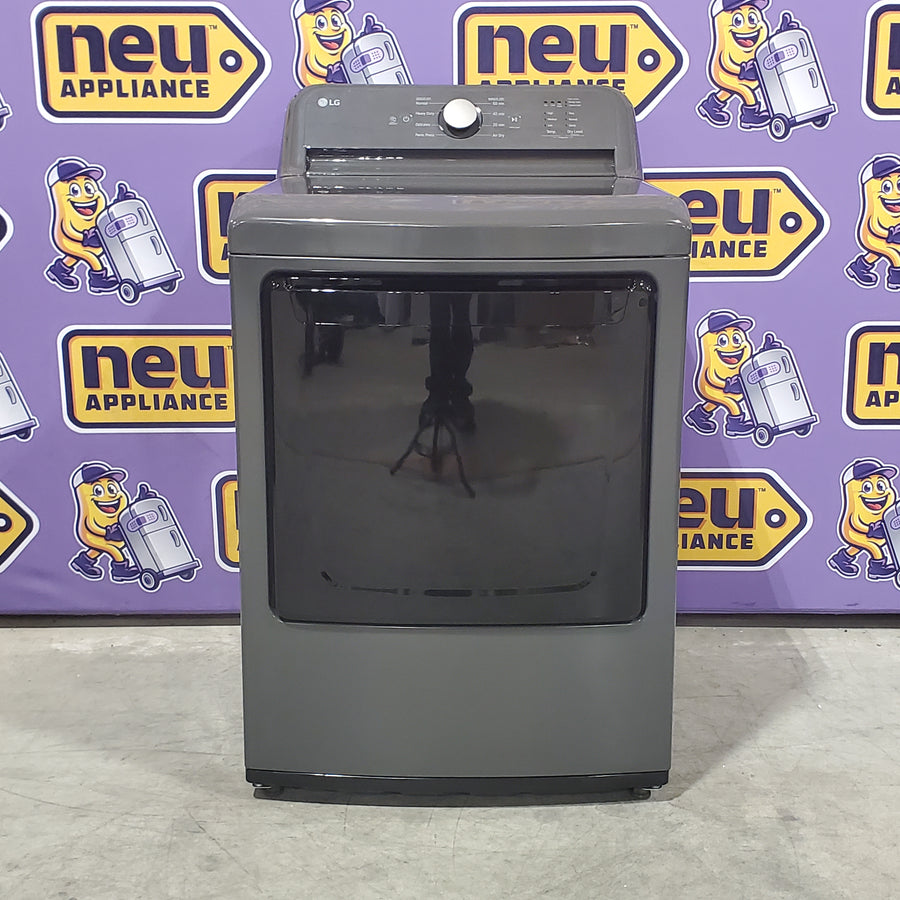LG 7.3 cu. ft. Ultra Large High Efficiency Electric Dryer in Monochrome Grey 21SD020 - DLE6100M - Open Box