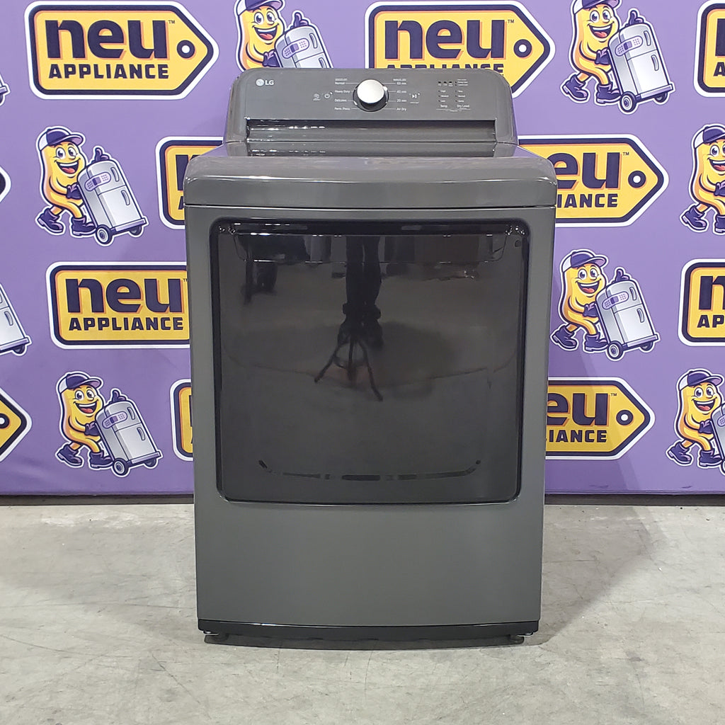 Pictures of LG 7.3 cu. ft. Ultra Large High Efficiency Electric Dryer in Monochrome Grey 21SD020 - DLE6100M - Open Box - Neu Appliance Outlet - Discount Appliance Outlet in Austin, Tx