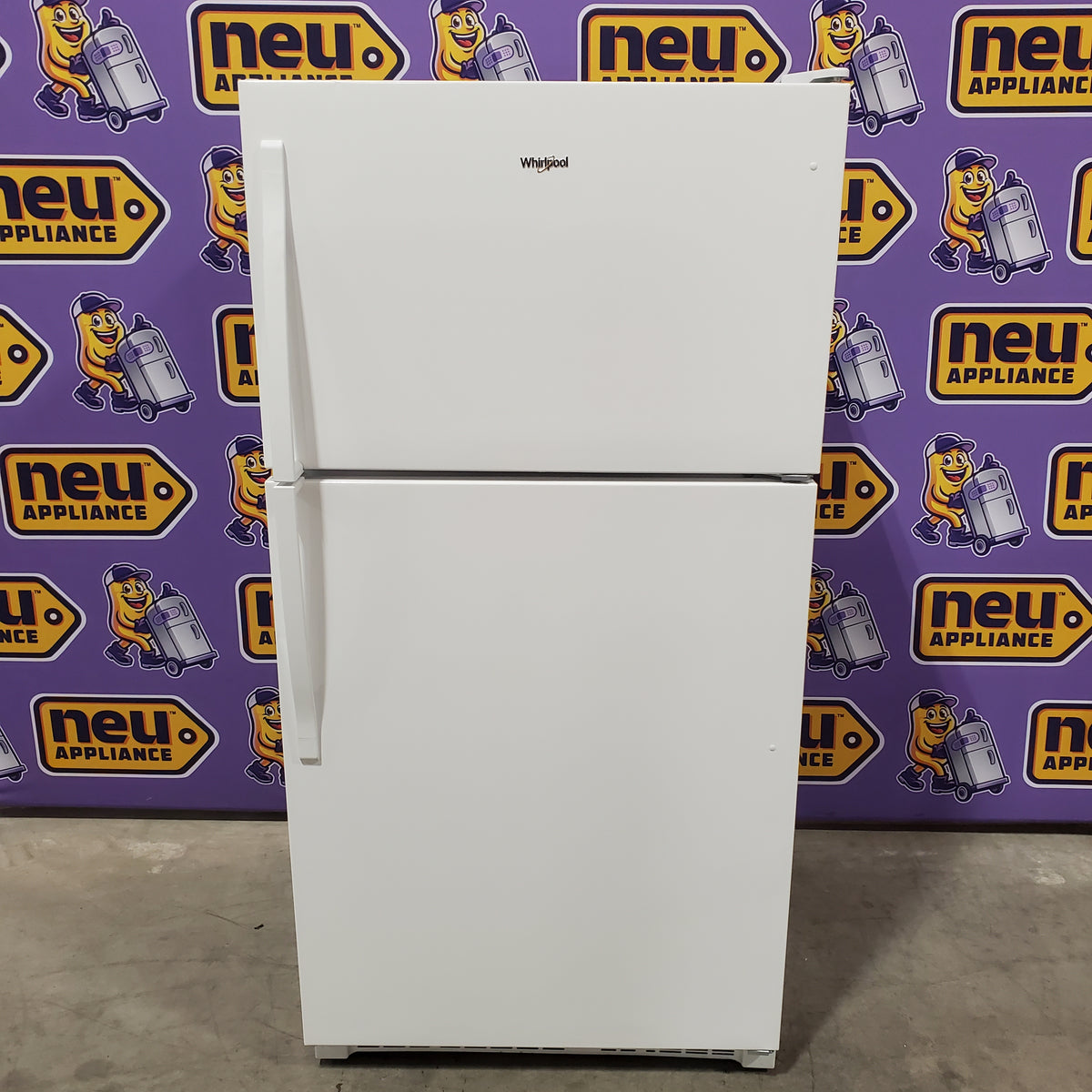 Whirlpool 33" Wide Top Freezer 20.5 cu ft Refrigerator with Ice Maker and Frameless Glass Shelves and Flexi-Slide Bin 22131SD92 - WRT311FZDW - Scratch & Dent (Minor)