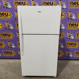 Whirlpool 33" Wide Top Freezer 20.5 cu ft Refrigerator with Ice Maker and Frameless Glass Shelves and Flexi-Slide Bin 22131SD92 - WRT311FZDW - Scratch & Dent (Minor)