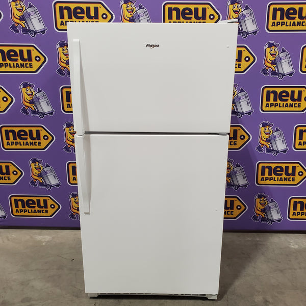 Whirlpool 33" Wide Top Freezer 20.5 cu ft Refrigerator with Ice Maker and Frameless Glass Shelves and Flexi-Slide Bin 22131SD92 - WRT311FZDW - Scratch & Dent (Minor)