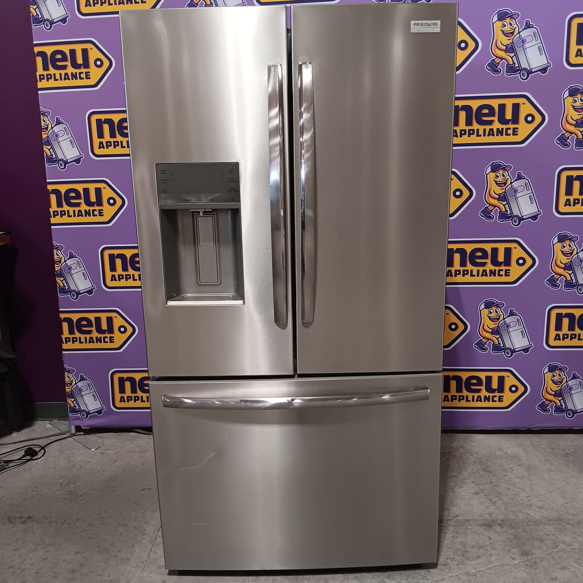 Frigidaire Gallery 28 Cu. Ft. Standard-Depth French Door Refrigerator in Stainless Steel 22231SD308 - GRFS2853AFL - Scratch & Dent (Major)