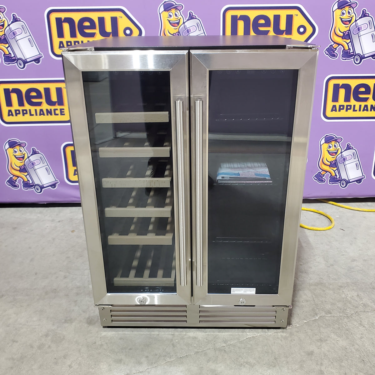 BODEGA Cooler 24" Wine and Beverage Cooler Dual Zone 19 Bottles and 57 Cans JC-115DR - Scratch & Dent (Minor)