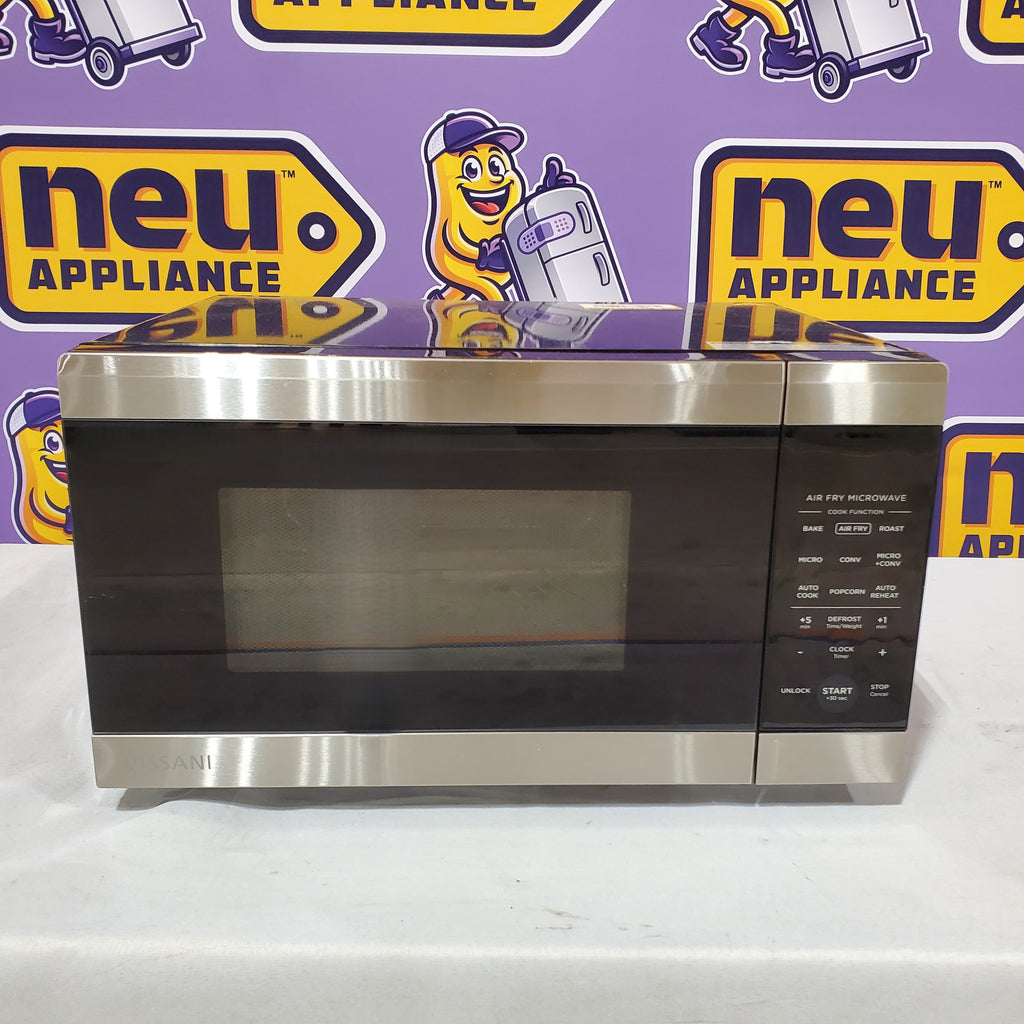 Pictures of Vissani 19 in. 0.9 cu. ft. 900-Watt Countertop Microwave Oven in Stainless Steel with Convection and Air Fry SA323 - VSCMAF09S2A09A - Scratch & Dent (Minor) - Neu Appliance Outlet - Discount Appliance Outlet in Austin, Tx