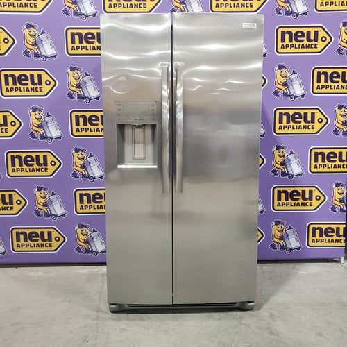 Frigidaire 22.3-cu ft Counter-depth Side-by-Side Refrigerator with Ice Maker (Fingerprint Resistant Stainless Steel) ENERGY STAR 20SD095 - GRSC2352AF - Scratch & Dent (Moderate)